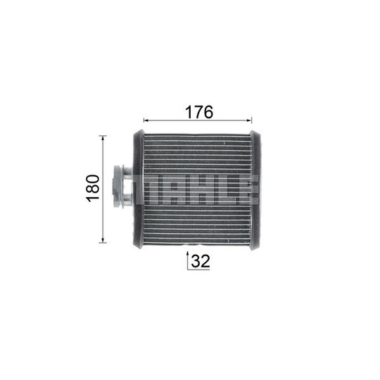 AH 75 000P - Heat Exchanger, interior heating 