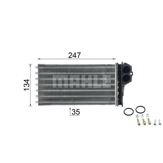 AH 194 000P - Heat Exchanger, interior heating 