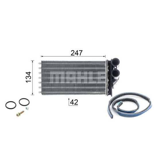 AH 82 000P - Heat Exchanger, interior heating 