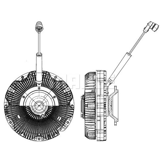 CFC 172 000P - Clutch, radiator fan 