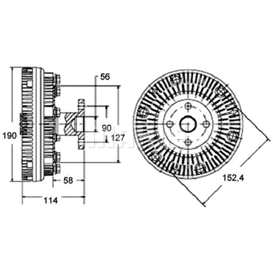 CFC 140 000P - Clutch, radiator fan 