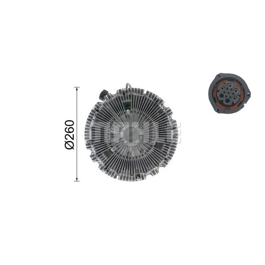 CFC 100 000P - Clutch, radiator fan 