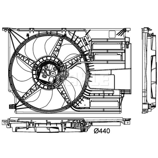 CFF 404 000P - Fan, radiator 