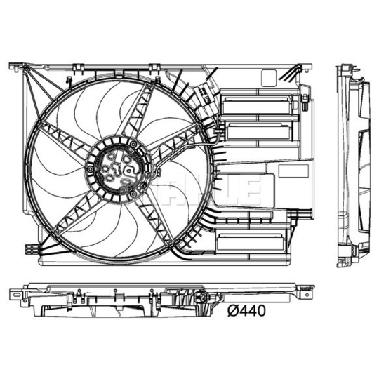 CFF 403 000P - Fan, radiator 