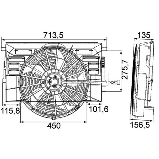 CFF 217 000P - Fan, radiator 