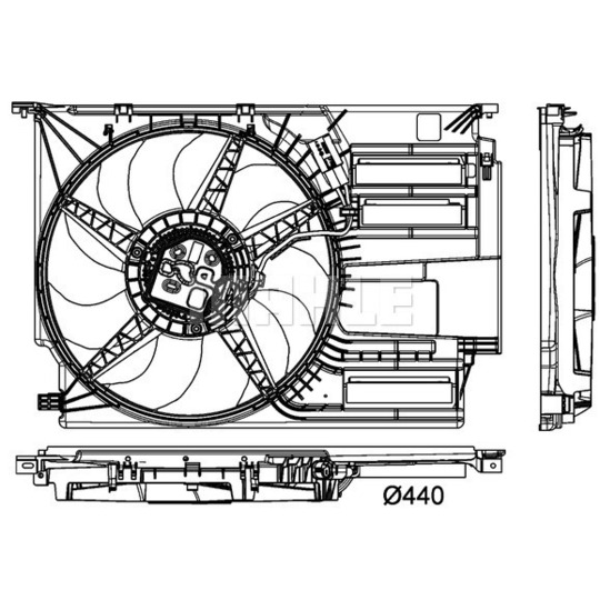 CFF 405 000P - Fan, radiator 