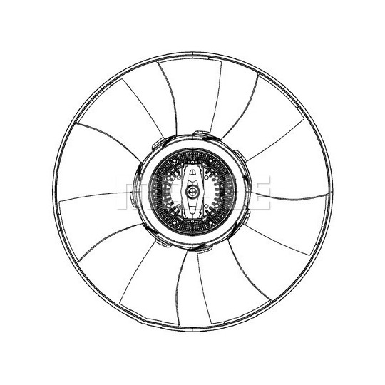 CFF 492 000P - Fan, radiator 