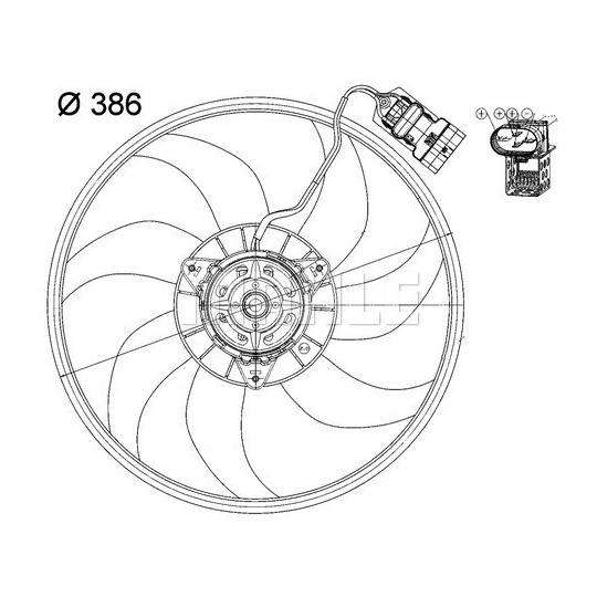 CFF 162 000P - Fan, radiator 