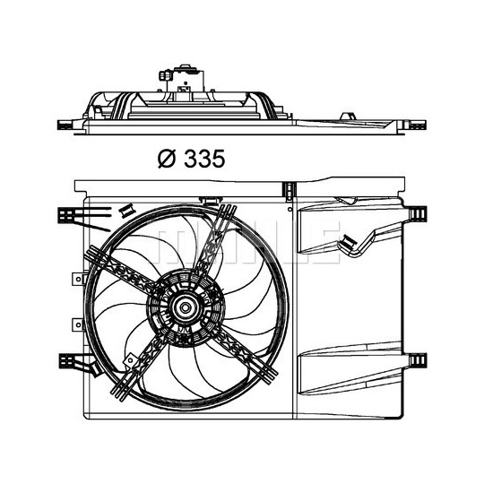 CFF 182 000P - Fan, radiator 