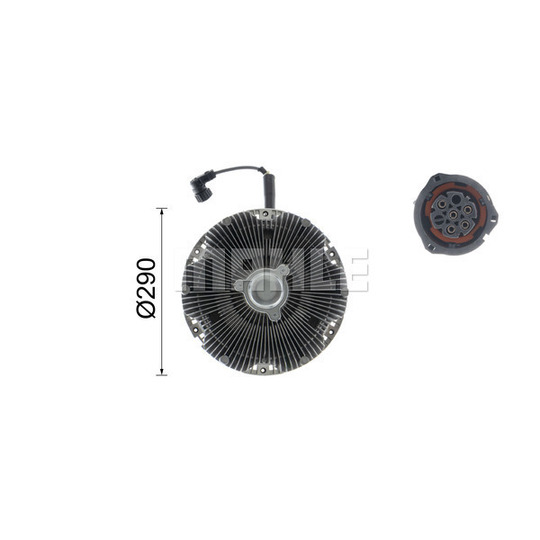 CFC 173 000P - Clutch, radiator fan 