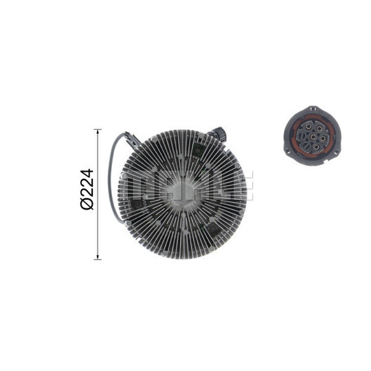 CFC 190 000P - Clutch, radiator fan 