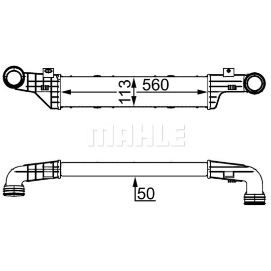 CI 53 000S - Intercooler, charger 