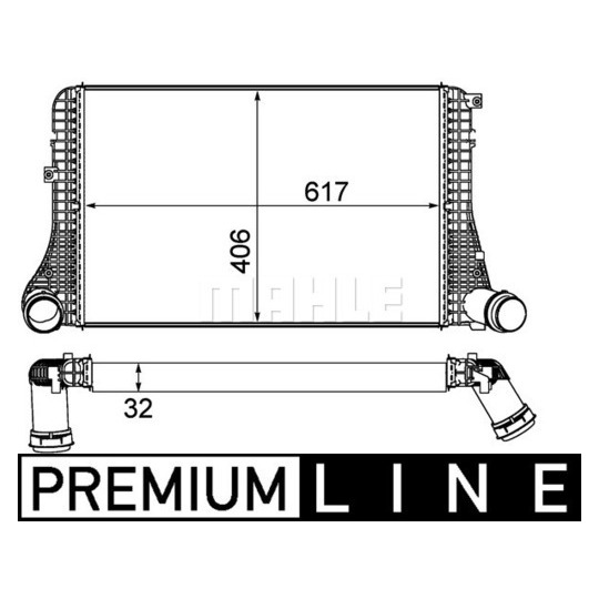 CI 387 000P - Intercooler, charger 