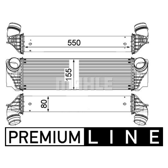 CI 183 000P - Intercooler, charger 