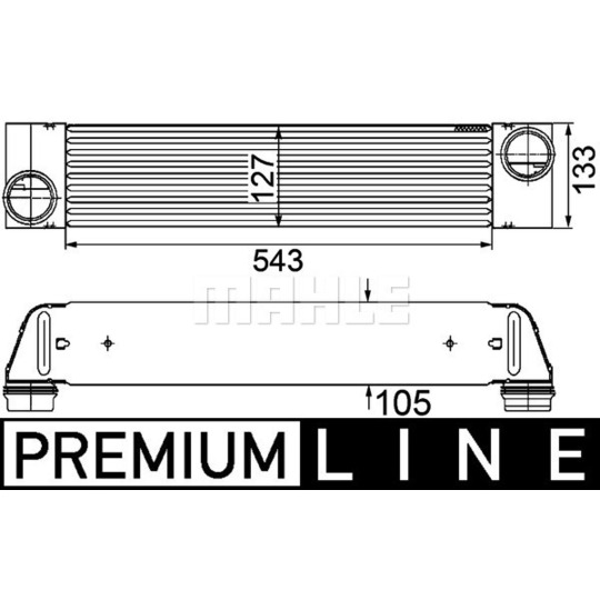 CI 193 000P - Intercooler, charger 