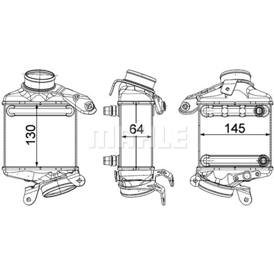 CI 186 000P - Intercooler, charger 