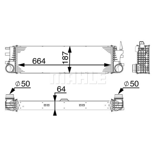 CI 180 000P - Kompressoriõhu radiaator 