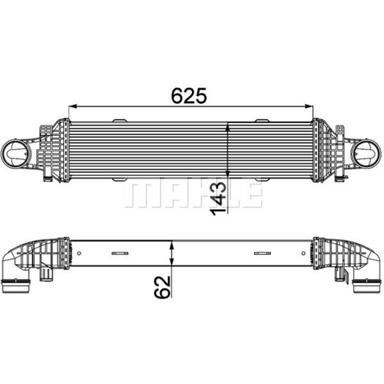 CI 357 000P - Laddluftkylare 