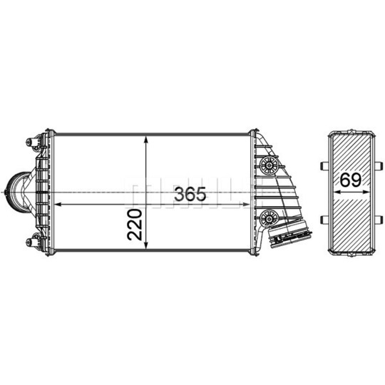 CI 379 000P - Intercooler, charger 