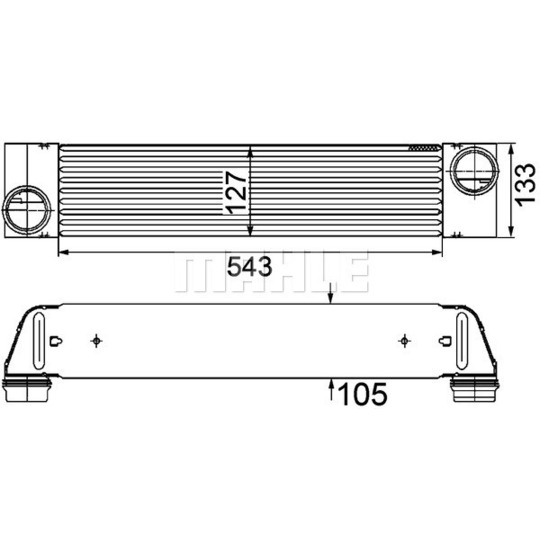 CI 193 000P - Intercooler, charger 