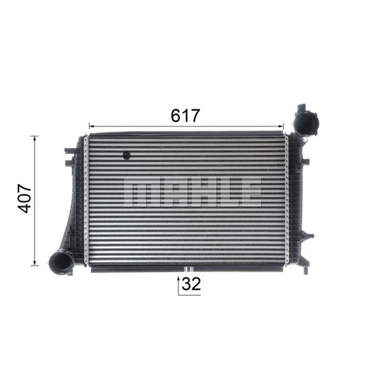 CI 166 000P - Kompressoriõhu radiaator 