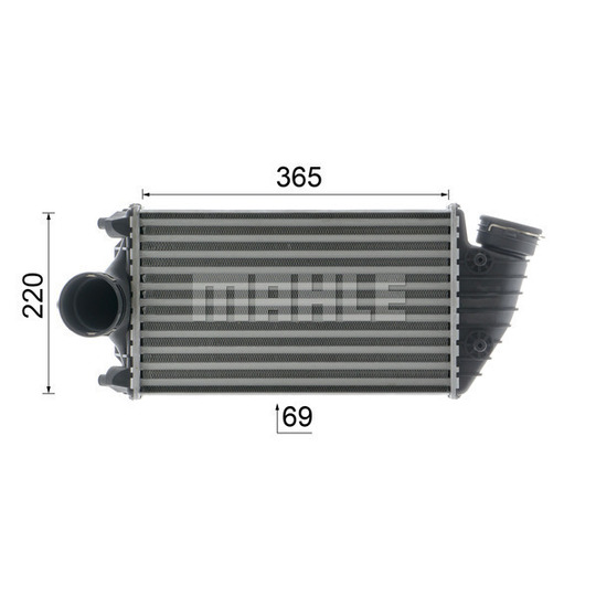 CI 379 000P - Intercooler, charger 