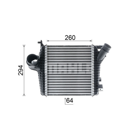 CI 221 000P - Intercooler, charger 