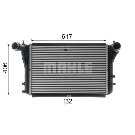 CI 387 000P - Intercooler, charger 