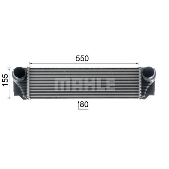 CI 183 000P - Intercooler, charger 