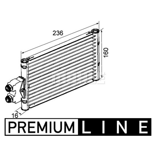 CLC 74 000P - Oljekylare, automatisk transmission 