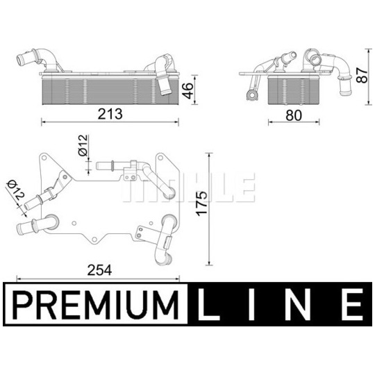 CLC 287 000P - Oil Cooler, automatic transmission 