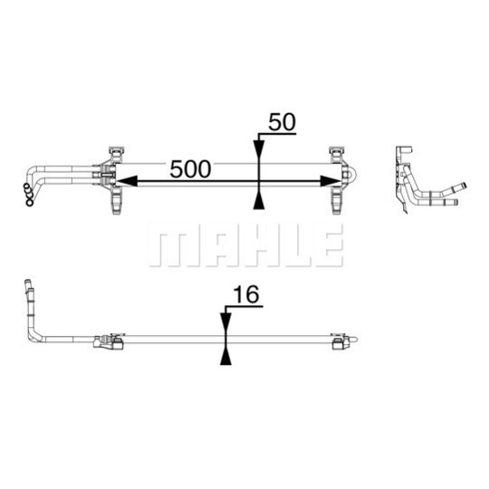 CLC 81 000P - Õliradiaator,mootoriõli 