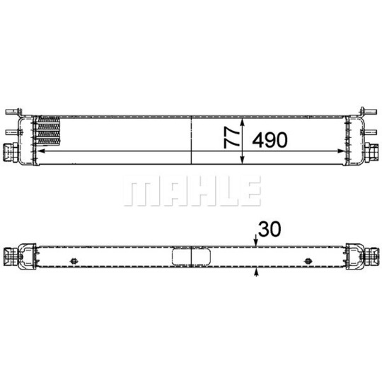 CLC 68 000P - Oljekylare, motor 