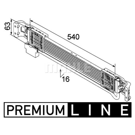 CLC 69 000P - Oljekylare, motor 