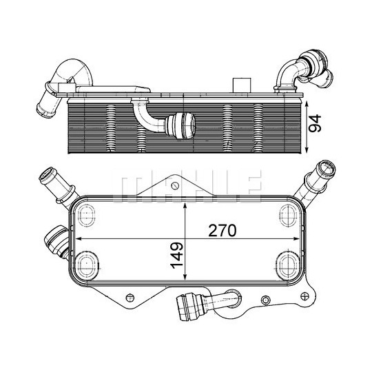 CLC 218 000P - Oil Cooler, automatic transmission 