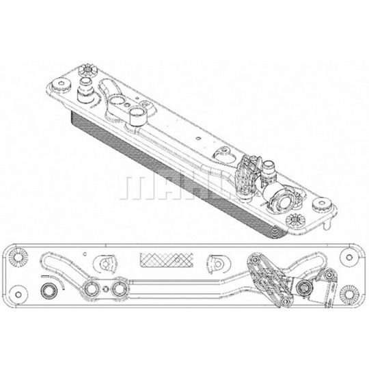 CLC 182 000P - Oil Cooler, automatic transmission 