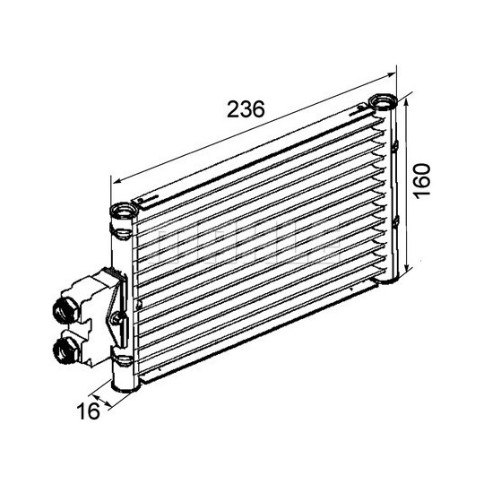 CLC 74 000P - Oil Cooler, automatic transmission 