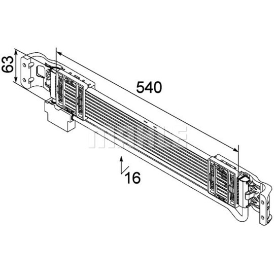 CLC 69 000P - Õliradiaator,mootoriõli 