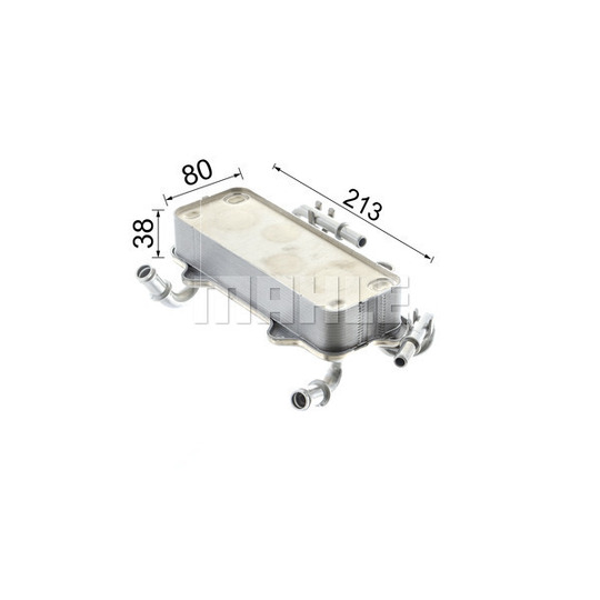 CLC 283 000P - Oljekylare, automatisk transmission 