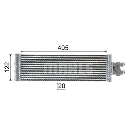 CLC 64 000P - Oil Cooler, automatic transmission 