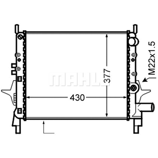 CR 1019 000S - Radiator, engine cooling 