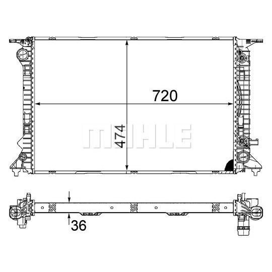 CR 1134 000S - Radiator, engine cooling 