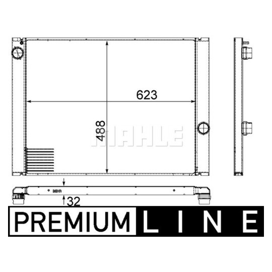 CR 1159 000P - Radiator, engine cooling 