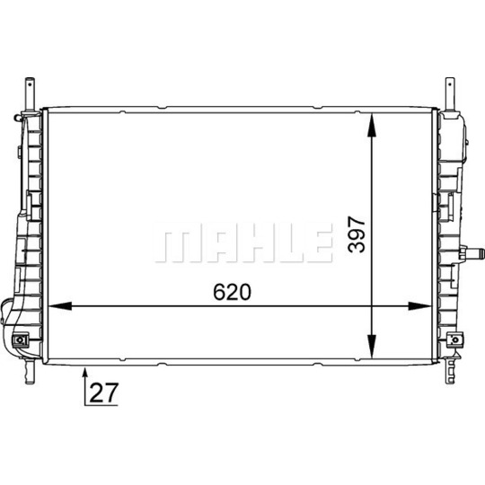 CR 1347 000S - Radiaator,mootorijahutus 