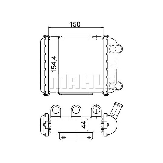 CR 1399 000P - Radiator, engine cooling 