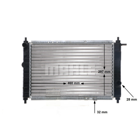 CR 129 000S - Radiator, engine cooling 