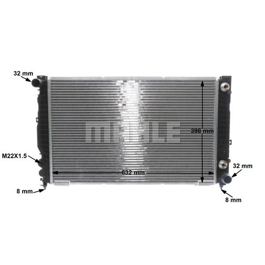 CR 1414 000S - Radiator, engine cooling 