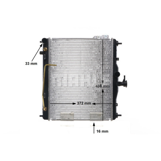 CR 1278 000S - Radiaator,mootorijahutus 