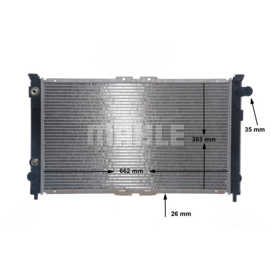 CR 136 000S - Radiator, engine cooling 