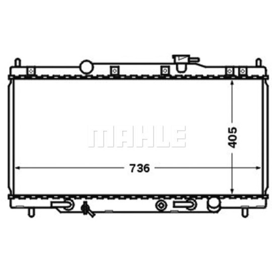 CR 1460 000S - Radiator, engine cooling 